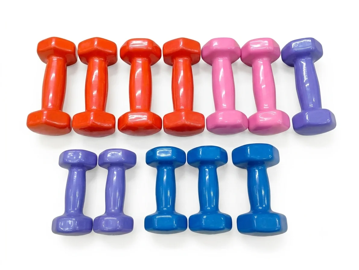 V Dumbell Vinyl Dumbbells - Image 1